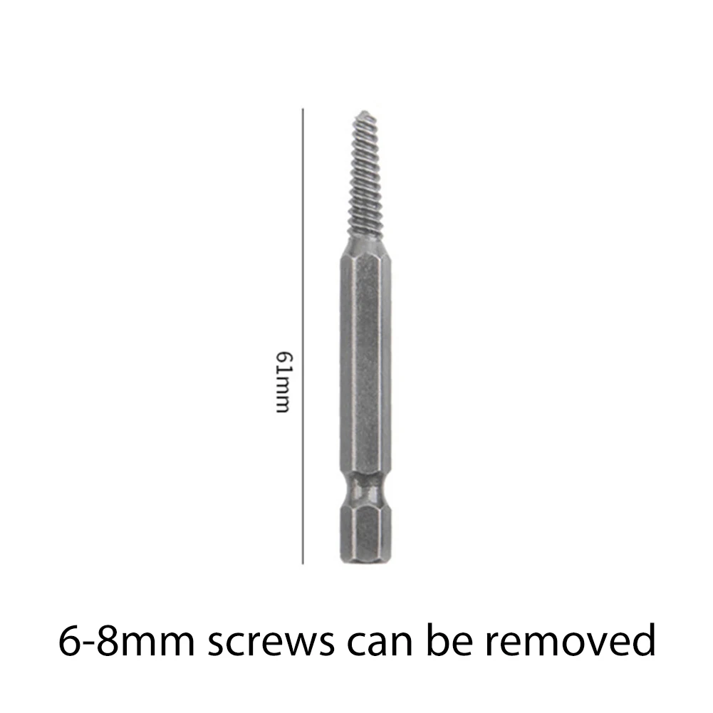 Efficient Attachment Convenient Fittings Damaged Bolts Screw Extractors Drill Bits Convenient Silver 1#/2#/3#/4#/5#