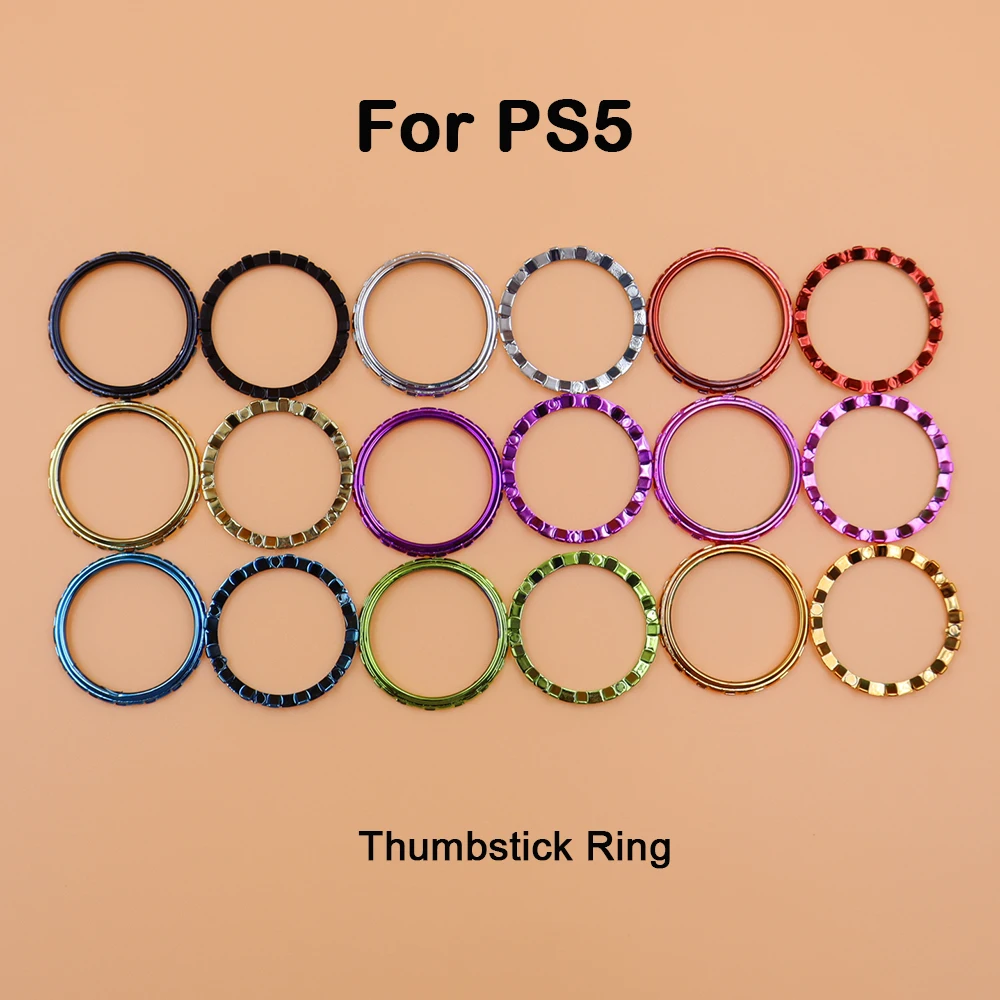 1~5Pairs Plating color 3D Analog Accent Thumbstick Rings For Sony PS5 Controller — product photo 1 of 1