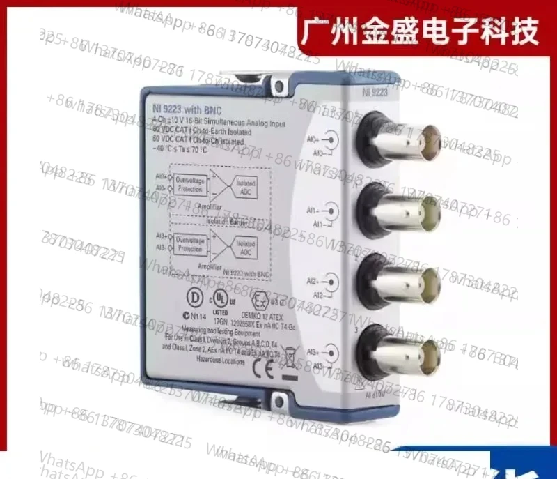

New NI 9223 synchronous 4-channel module 783284-01 genuine 781398-01 BNC or bolt terminal
