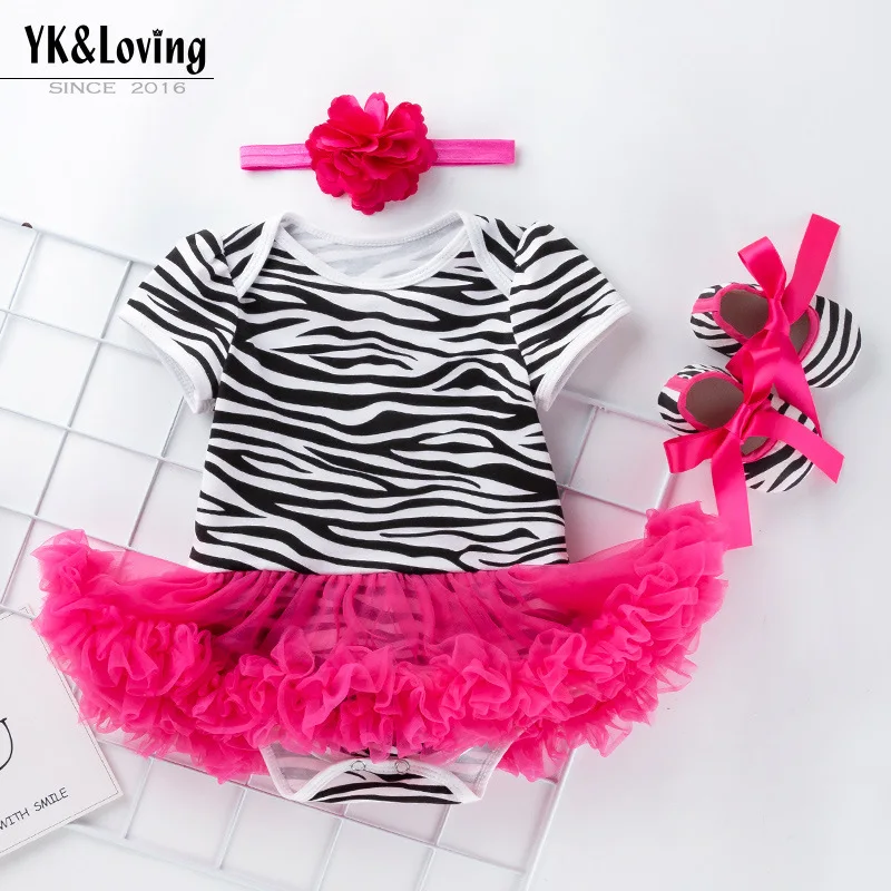 

Baby Romper Dress Cotton Set Animal Print Jumpsuit Princess Dress Baby Clothing Wholesale