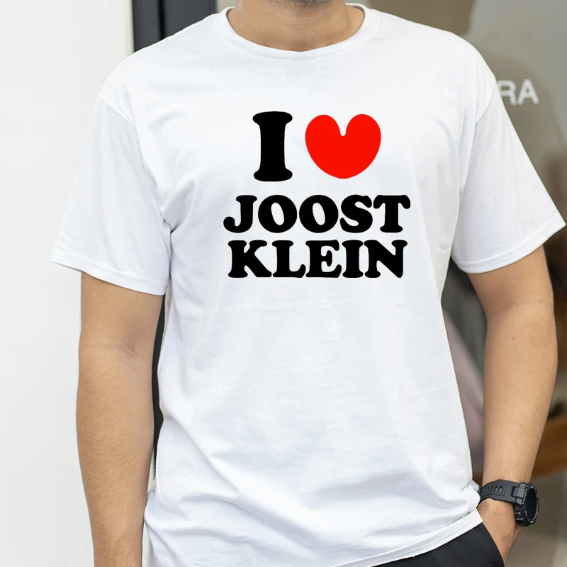 

I Love Joost Klein T Shirt Men Women Fashion Hip Hop Vintage T-shirt Cotton O Neck Loose Short Sleeve T Shirts Streetwear