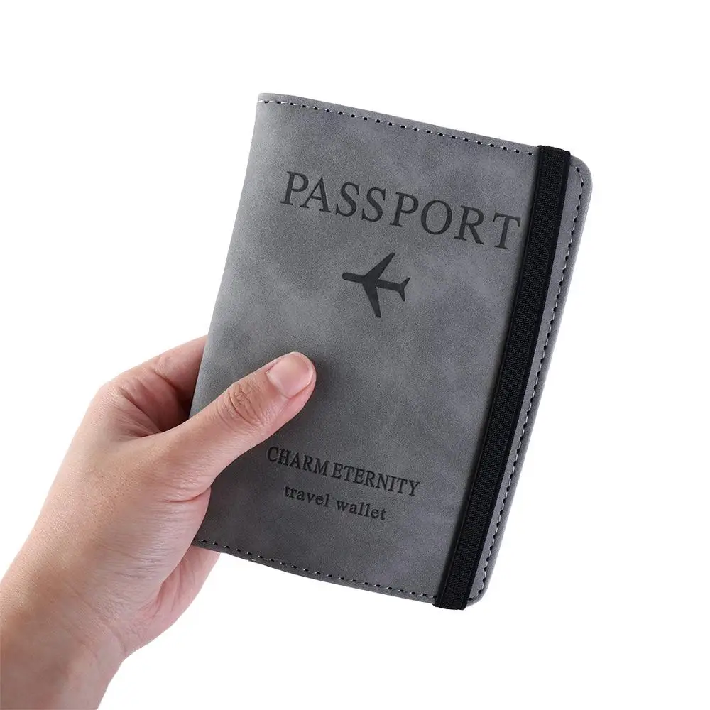 RFID Blocking Organizer Case ID Bank Card Wallet Document Coin Purse Wallet Case Passport Cover Passport Book Passport Holder