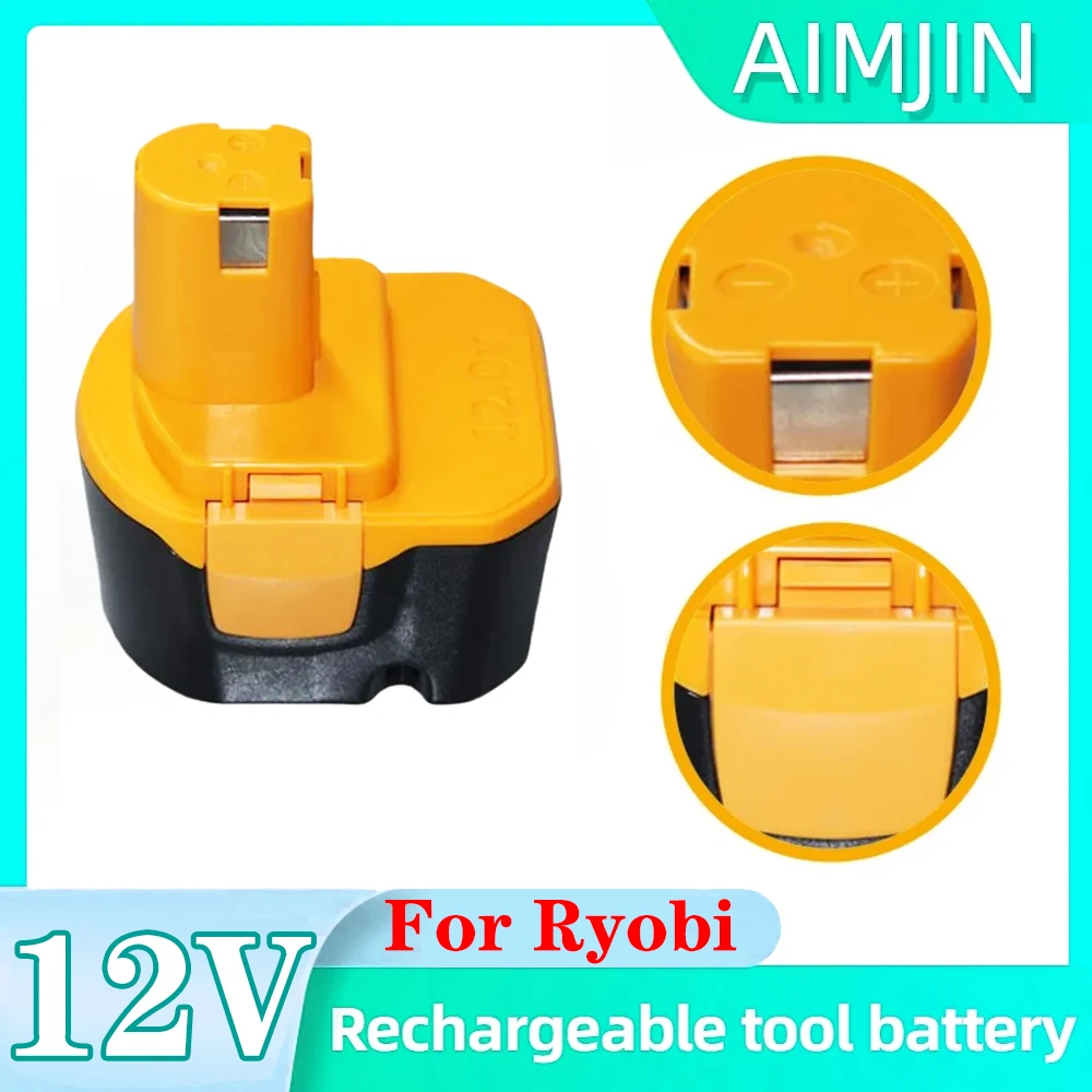 

12V 4800/6800/9800mAh Replacing battery For Ryobi, BID1211 CCD1201 CHD1201 CHD1 cordless drill bit, screwdriver tool battery