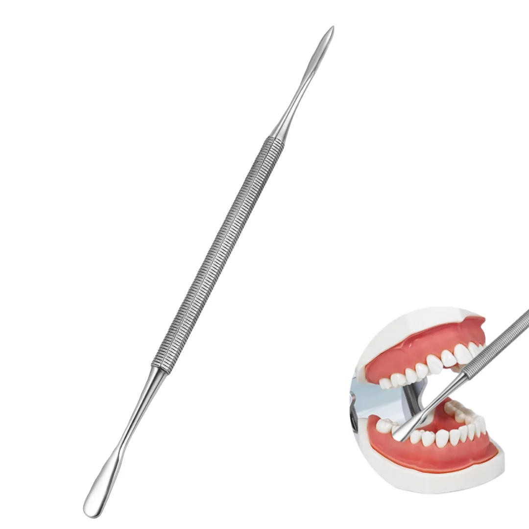 1 pièce Élévateur périostal double extrémité pour chirurgie implantaire dentaire en acier inoxydable, autoclavable et stérilisable, instruments dentaires