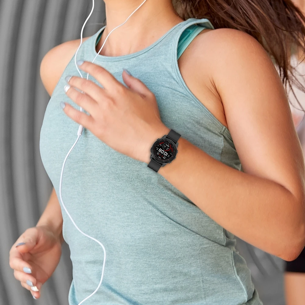 26 22 20mm Silicone Magnetic Buckle Straps For Garmin Fenix 7 6 5 Gen 2 Epix Easyfit Wristband Fenix 7X 6X 5X 7S 6S 5S 965 Watch