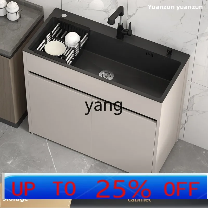 

CX stainless steel sink cabinet vegetable basin kitchen household floor-to-ceiling sink double sink
