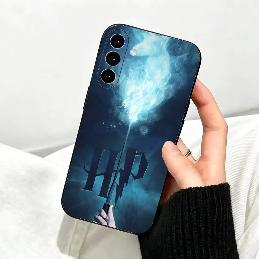 Magic H-Harry-es P-Potters W-Wand Phone Case For Samsung Galaxy A73,A72,A71,A70,A53,A52,A51,Soft Silicone Black Cover - view 2