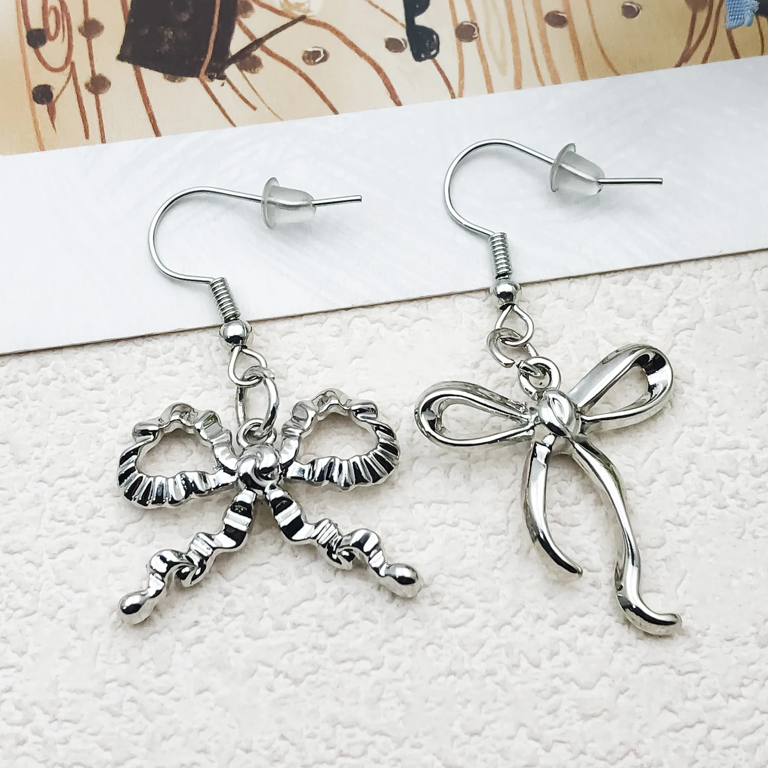 Pink Enameled Alloy Bow Charms, Sweet Dainty Pendants for DIY Necklace, Earrings & Keychain Jewelry. view 4