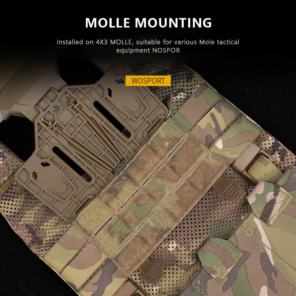 Mobile Phone Rack Practical Vest Molle Folded Navigation Board Outdoor Sports Cellphone Gear Airsoft Vest Accessories