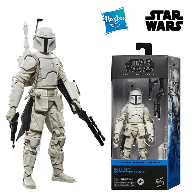 Hasbro Star Wars The Black Series Boba Fett Prototype Armor The Empire Strike Back 16Cm Original Action Figure Model Toy Gift