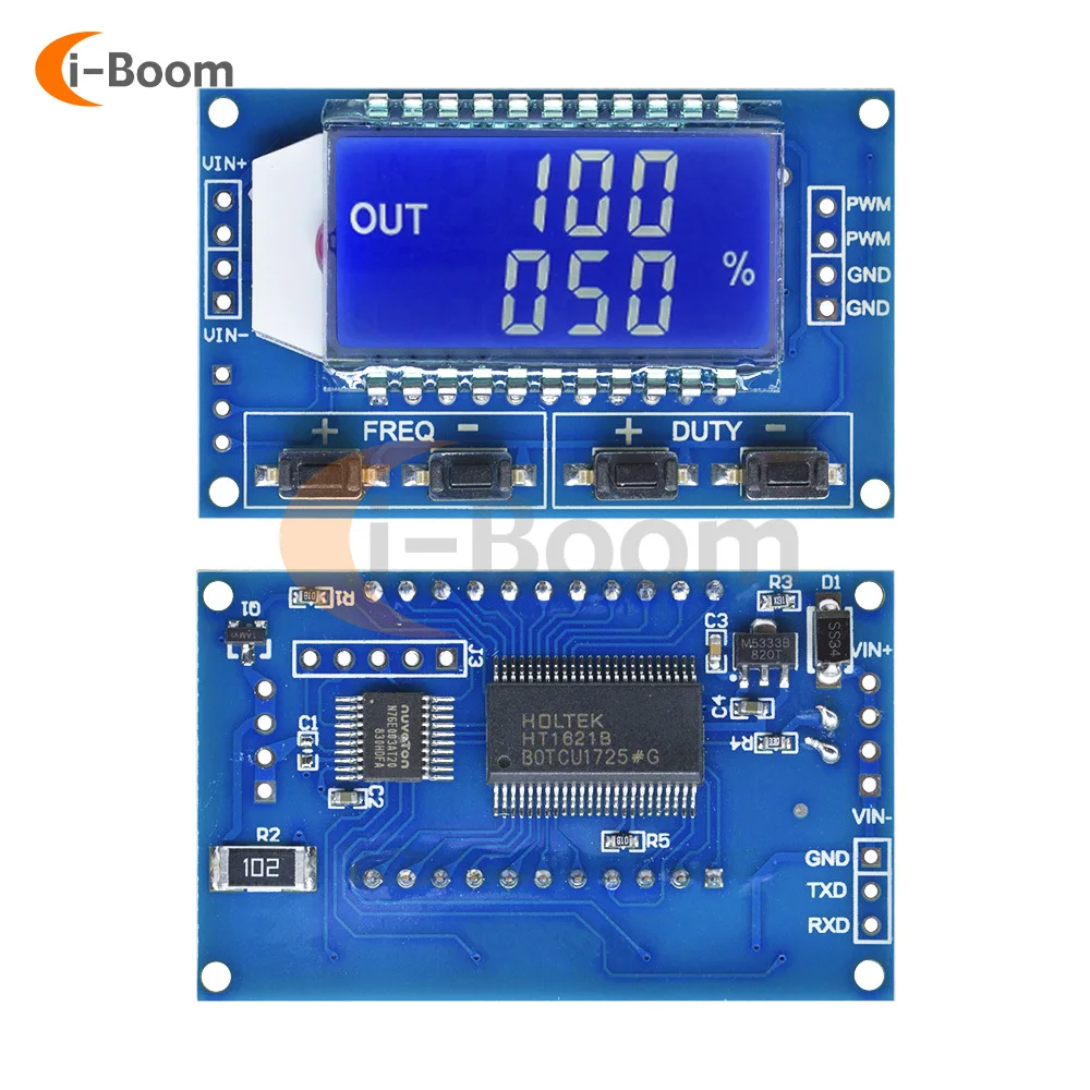 3.3～30V 1Hz~150KHz PWM Signal Generator Adjustable LED Display Pulse Width Modulation Module