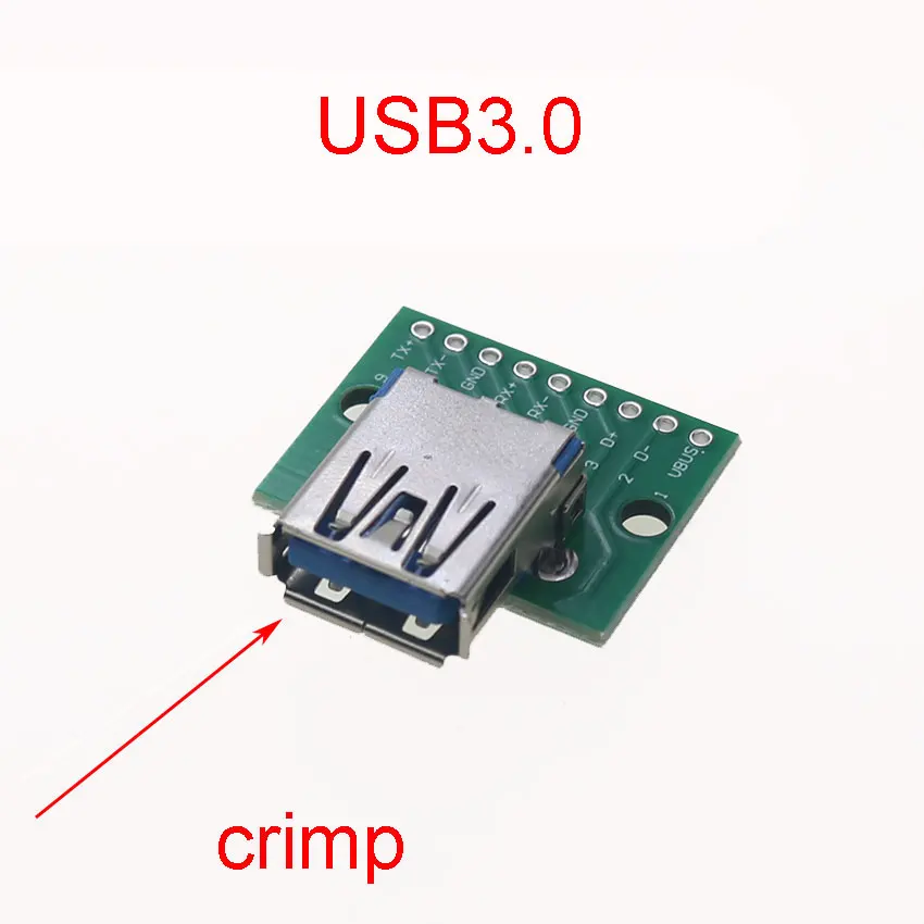 Cltgxdd 미니 USB-DIP PCB 컨버터 어댑터, 수 암 2.54mm 커넥터, B 타입-C USB 2.0 3.0 컨버터, 2 피스