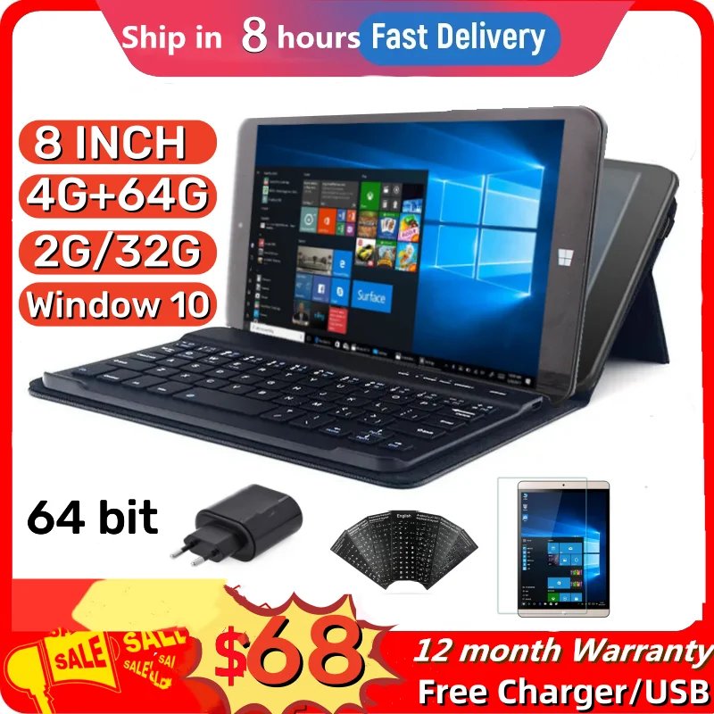 

8 INCH 32 Bit AR1 Windows 10 Pocket Tablet PC 2GB RAM 32GB ROM 1280*800 Pixel IPS Screen Dual Camera WIFI Quad Core