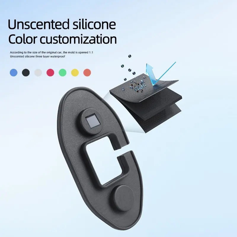 مناسبة ل Lynk & Co 10emp غطاء قفل الباب محدد الباب الخاص سيليكون امتصاص الصدمات حماية وسادة تعديل الملحقات