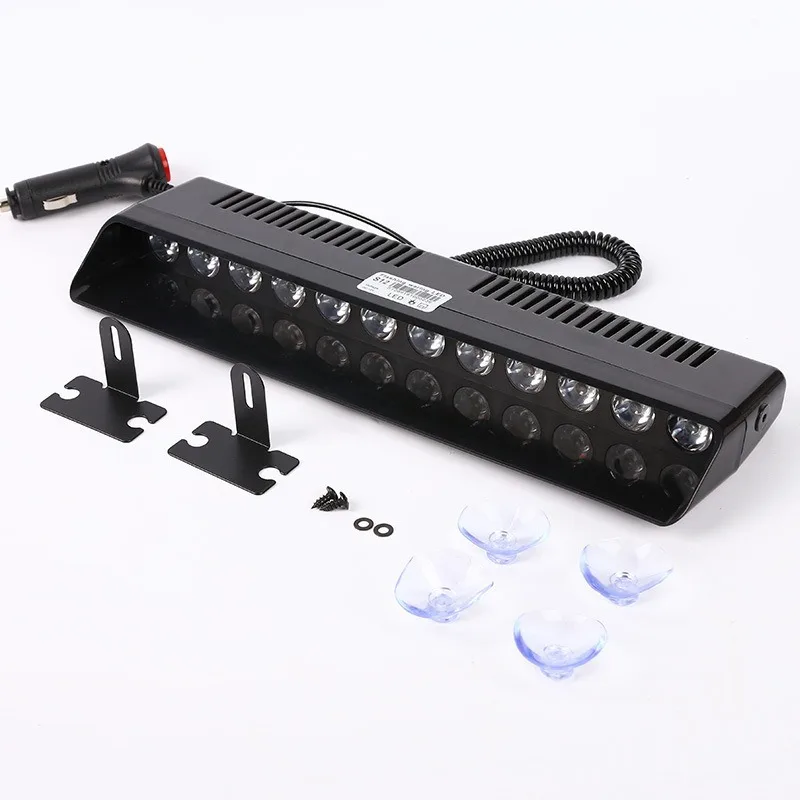 9/12 LED سيارة ضوء إحترافي فلاش إشارة تحذير منارة الشرطة اطفاء الطوارئ الزجاج الأمامي مقطورة مؤشرات السيارة مقاوم للماء #2