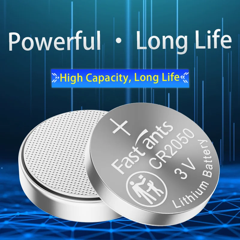 CR2050 3V Lithium Coin Battery High Capacity Button Cell for Remote Control Watch Car Resistente TPMS CMOS Replace CR2050HR