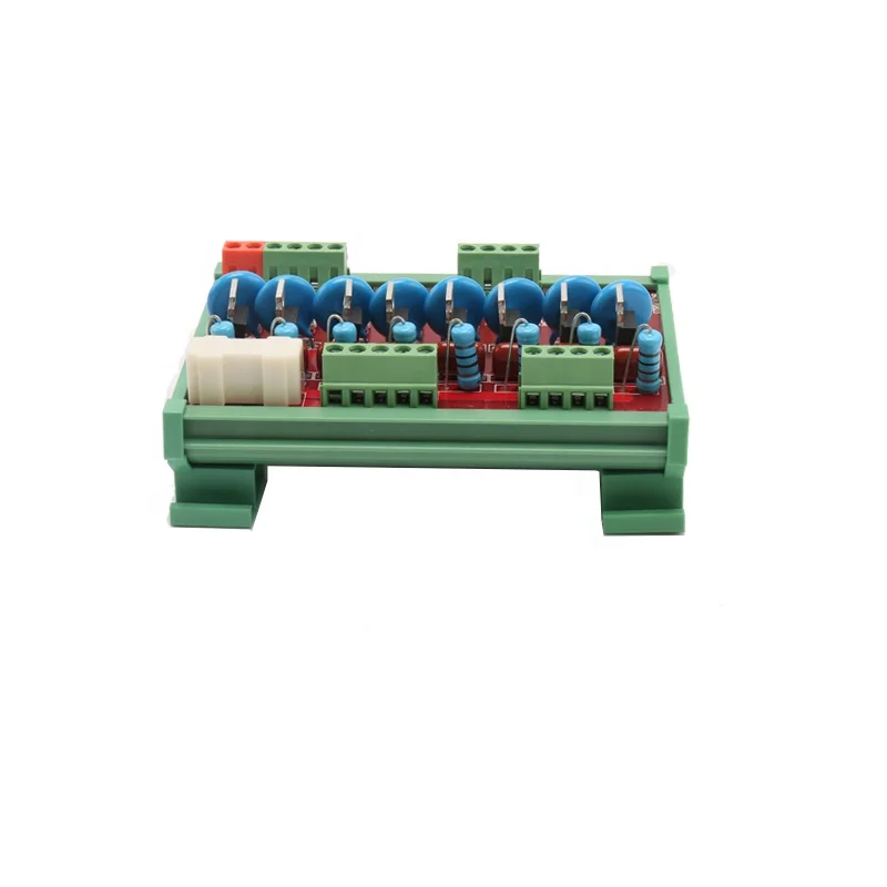 Picture 6: Ginri JR-8K 8 Channel Plc Amplifier Board  Protected Plc Module  DC 24V Input SCR Modules With Din RAIL Mounting Base