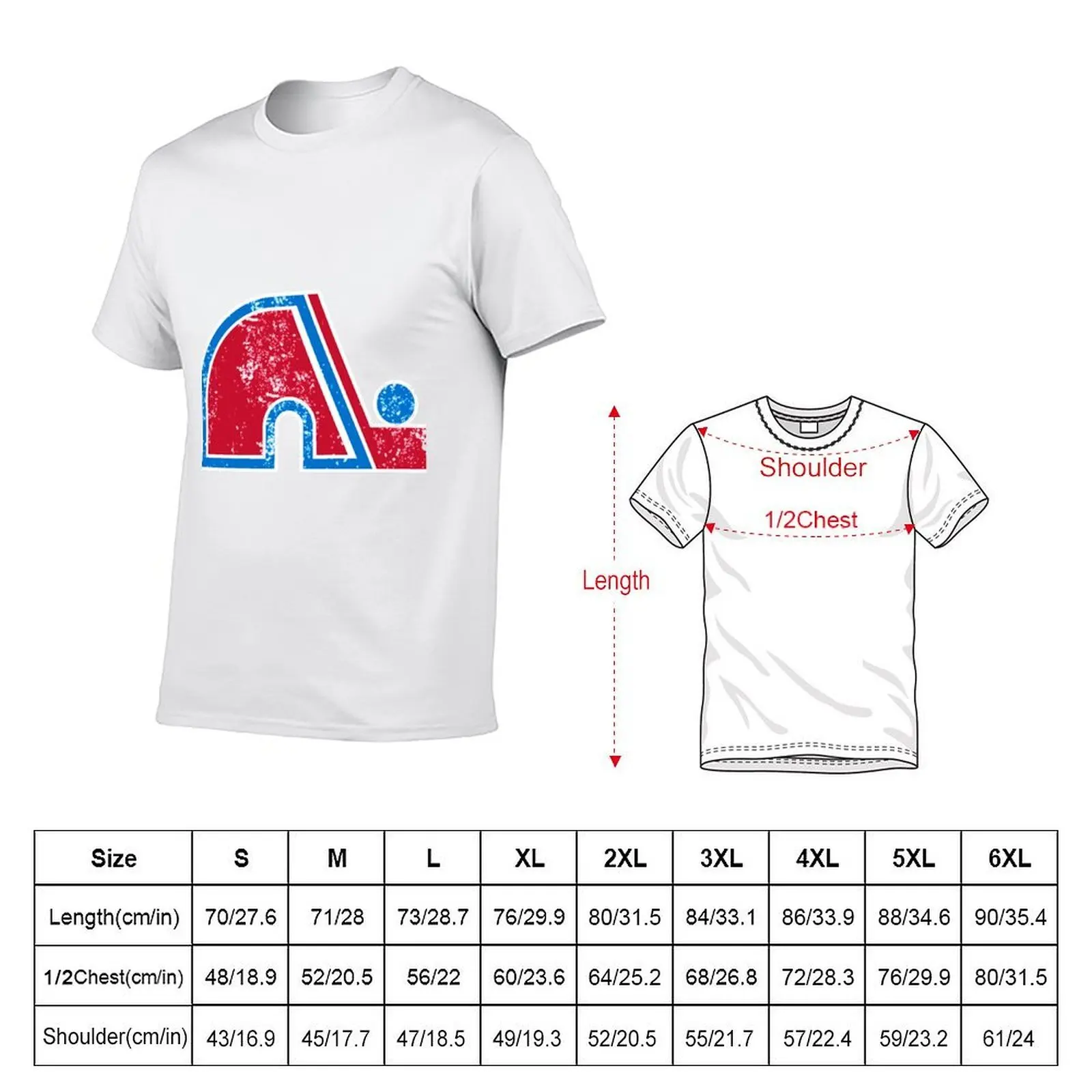 Quebec Nordiques T-Shirt summer top graphic t shirts mens designer t shirt