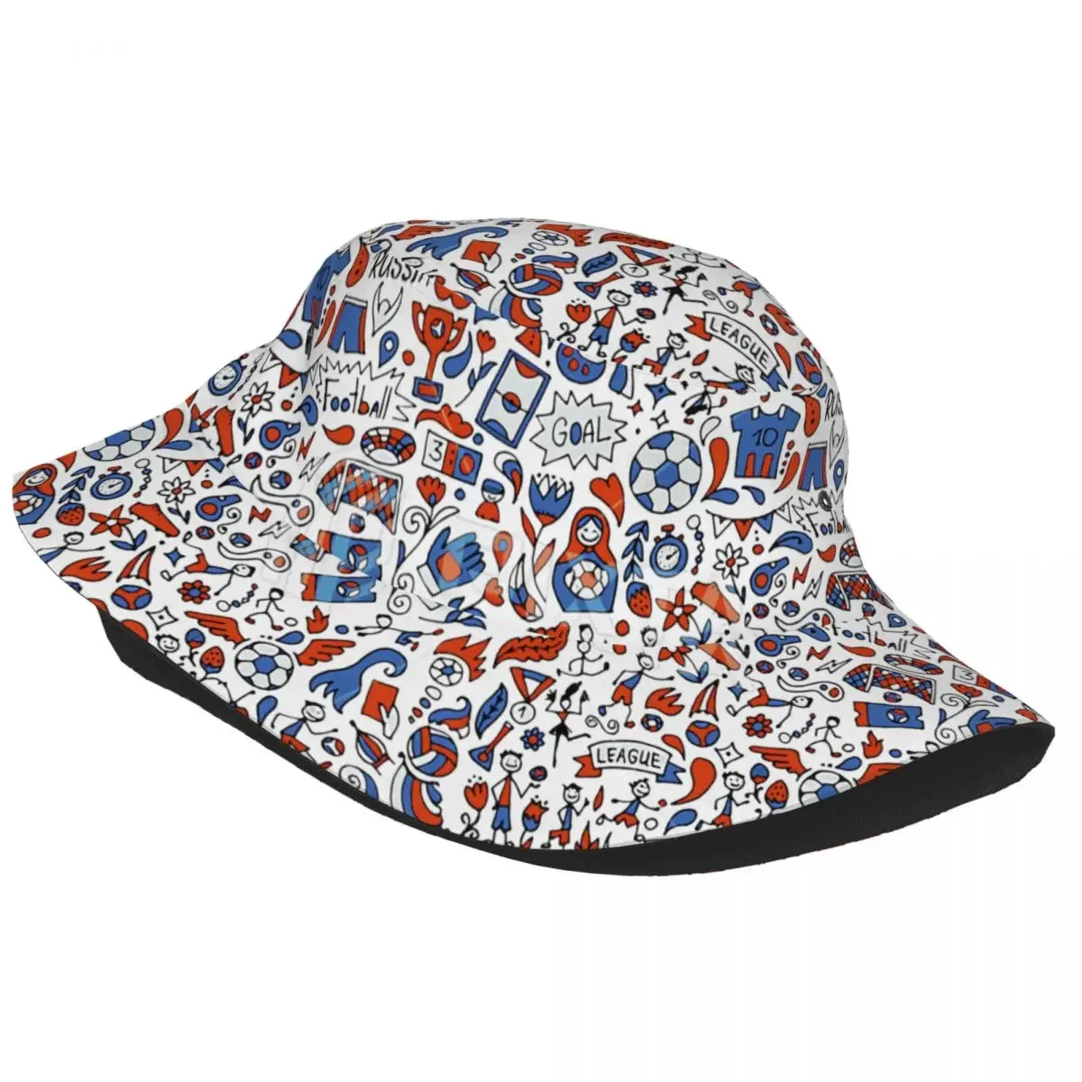 Soccer Sport Ball Pattern Football Boot Bucket Hat Women Men Unisex Fashion Summer Fisherman Cap