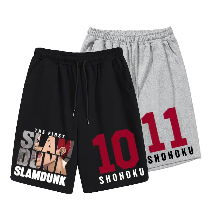 

Men's Summer New Fashion SLAM DUNK Shorts Sakuragi Hanado Anime Pants Sports Casual Beach Pants Loose Men's Teen Casual Shorts