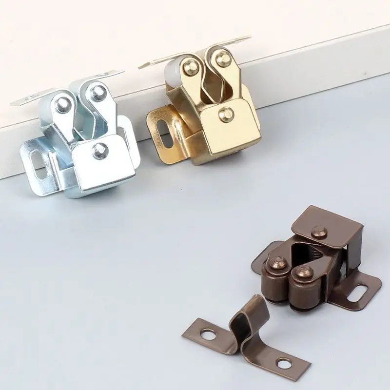 Retro Style Cabinet Door Hardware Accessories Closed Cabinet Lock Buckle Door Contact Ball Buckle Press Switch