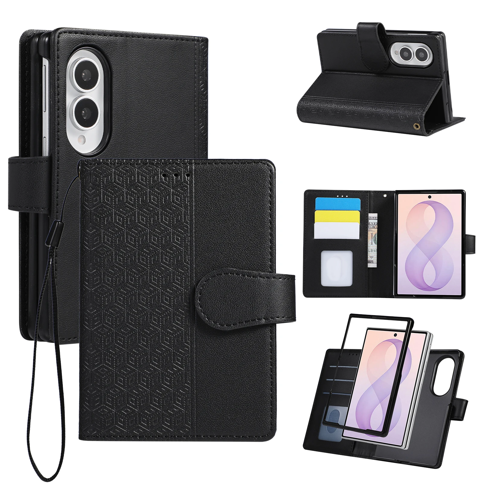 Business Luxury Leather Wallet - Leather Wallet Card Holder Phone Cover review and price