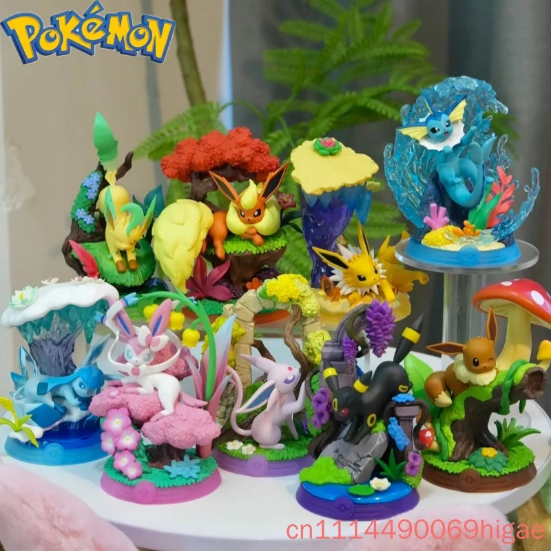 ファンイズムオリジナル-ポケモン-イーブイ-ブラインドボックス-シリーズ3-シルバーヴィオン-フィギュア-スタチュー-コレクタブル-デスクトップオーナメント-ホームデコレーション-大人女性向け