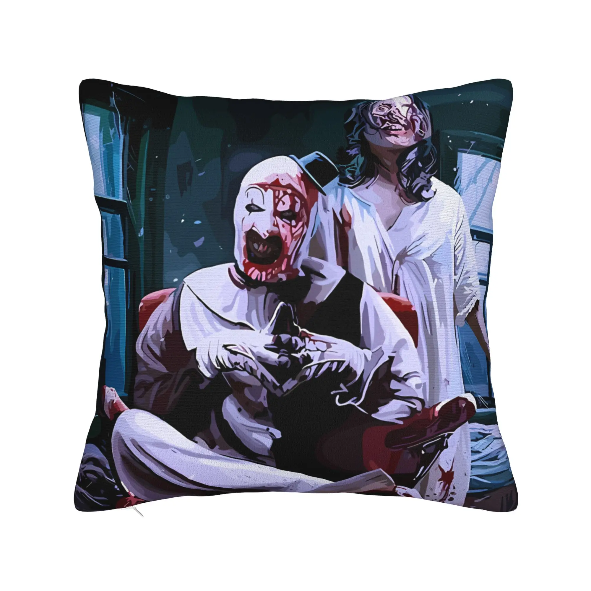 Pillow Case Terrifier Movie Print  Pillow Cover For Office Car Home Decor Funny Pillowcases