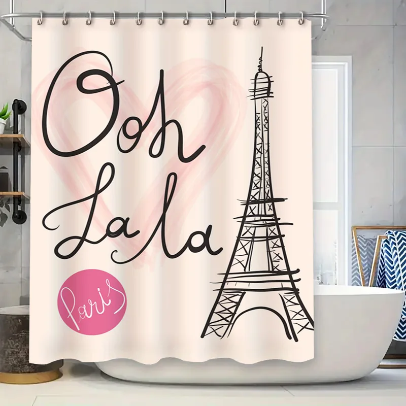 

Vibrant Watercolor Cactus Shower Curtain Waterproof Fabric Bathroom Decor with Blue Pink Flowers for Home Bath