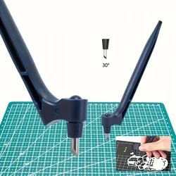 360˚ Rotating Paper Art Cutting Tool Stainless Steel Craft Knife Sticker Scrapbook Cutter DIY Art Knife Utility Cutting Knife
