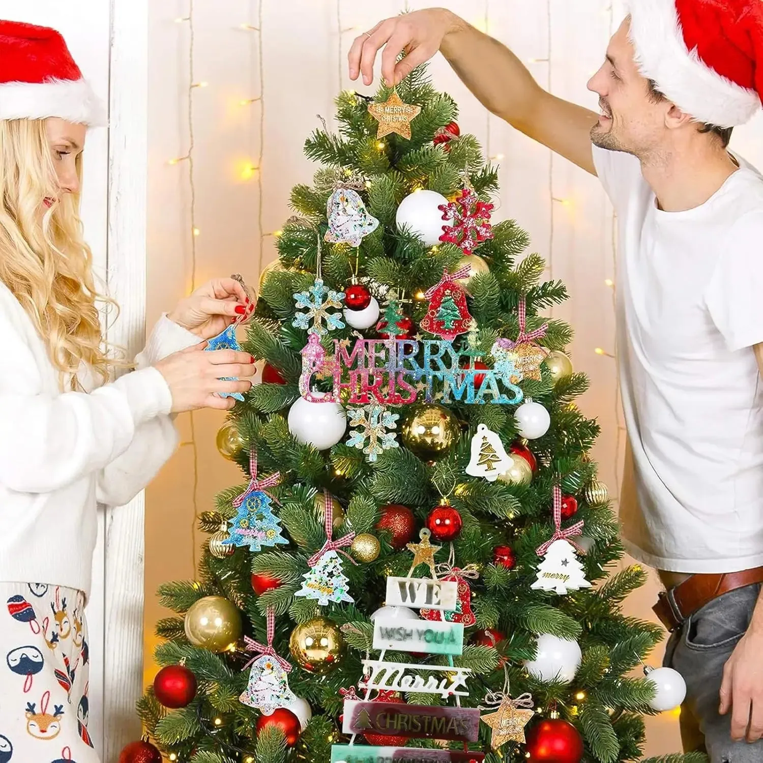 3D Merry Christmas Sign Resin Mold Epoxy Resin Casting Mold For Diy Table Decor,home Decor,christmas Decor,making Christmas Tree view 6