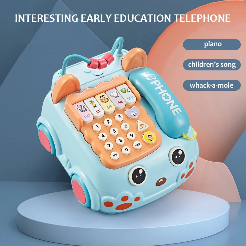 Baby Enlightenment Early Education Toy Telephone Story Machine Children  Musical Piano Phone Play House Toy Child Infant Gift