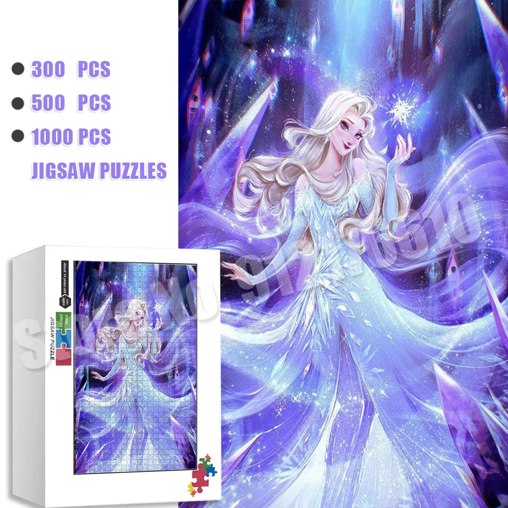 

Disney Frozen Princess Puzzles for Adults 1000 Pieces Jigsaw Puzzles Educational Intellectual DIY Large Puzzle Game Toys Gifts