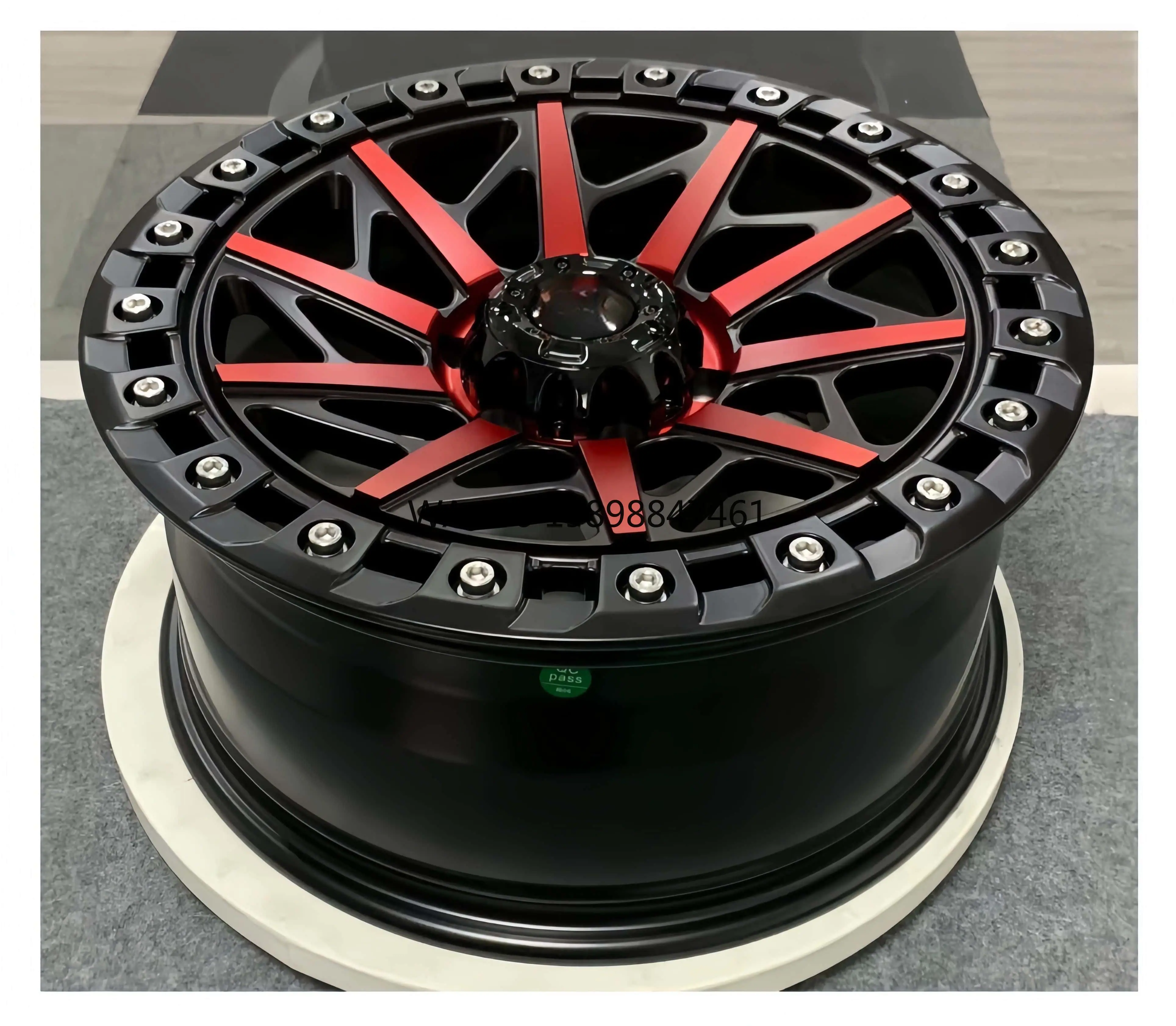 

for Aluminum One Piece Multi Spoke Rims 18 Inch 6x139.7 Pcd V Type Hollow Beadlock Pickup Suv Trucks
