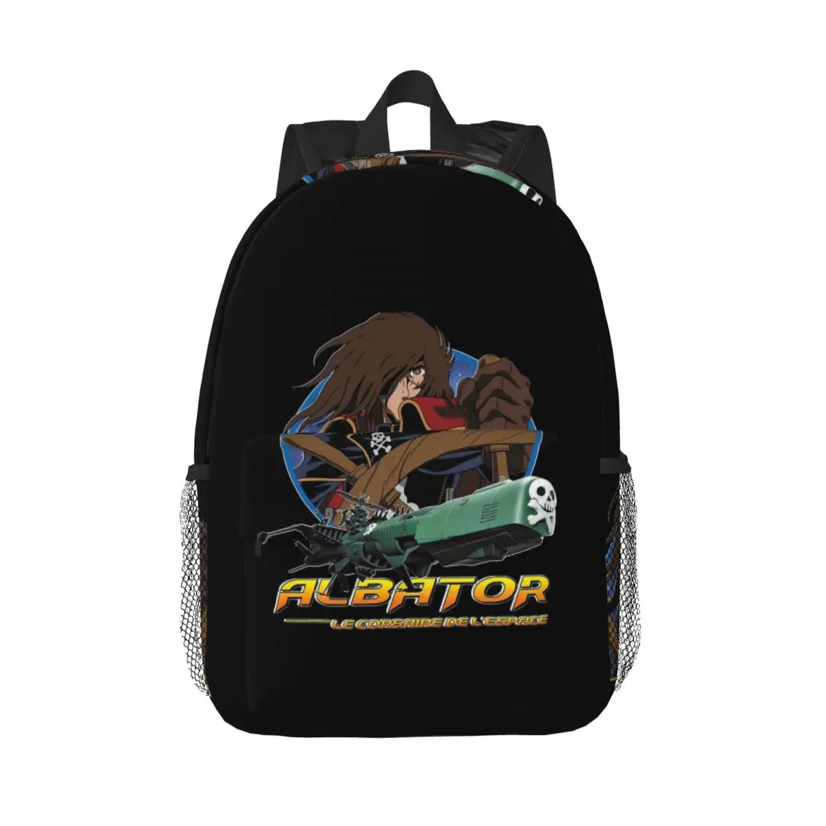 

Albator Captain Harlock Backpack Hot Sale Daypack Large Capacity Boy Girl BookBag Shoulder Bag for Men Women Children School Bag