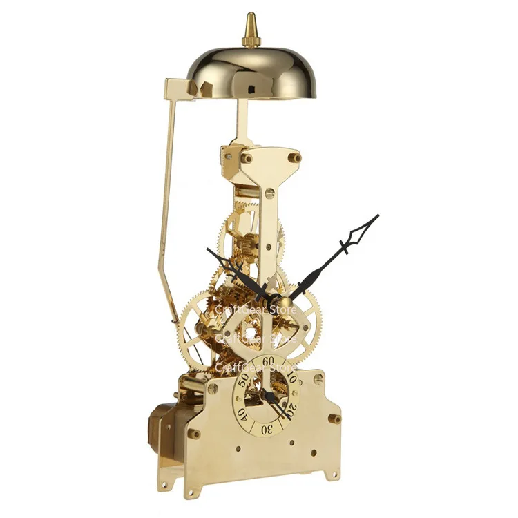 Hours Clock Motion Brass Skeleton Clock Kit with Hours on Clock