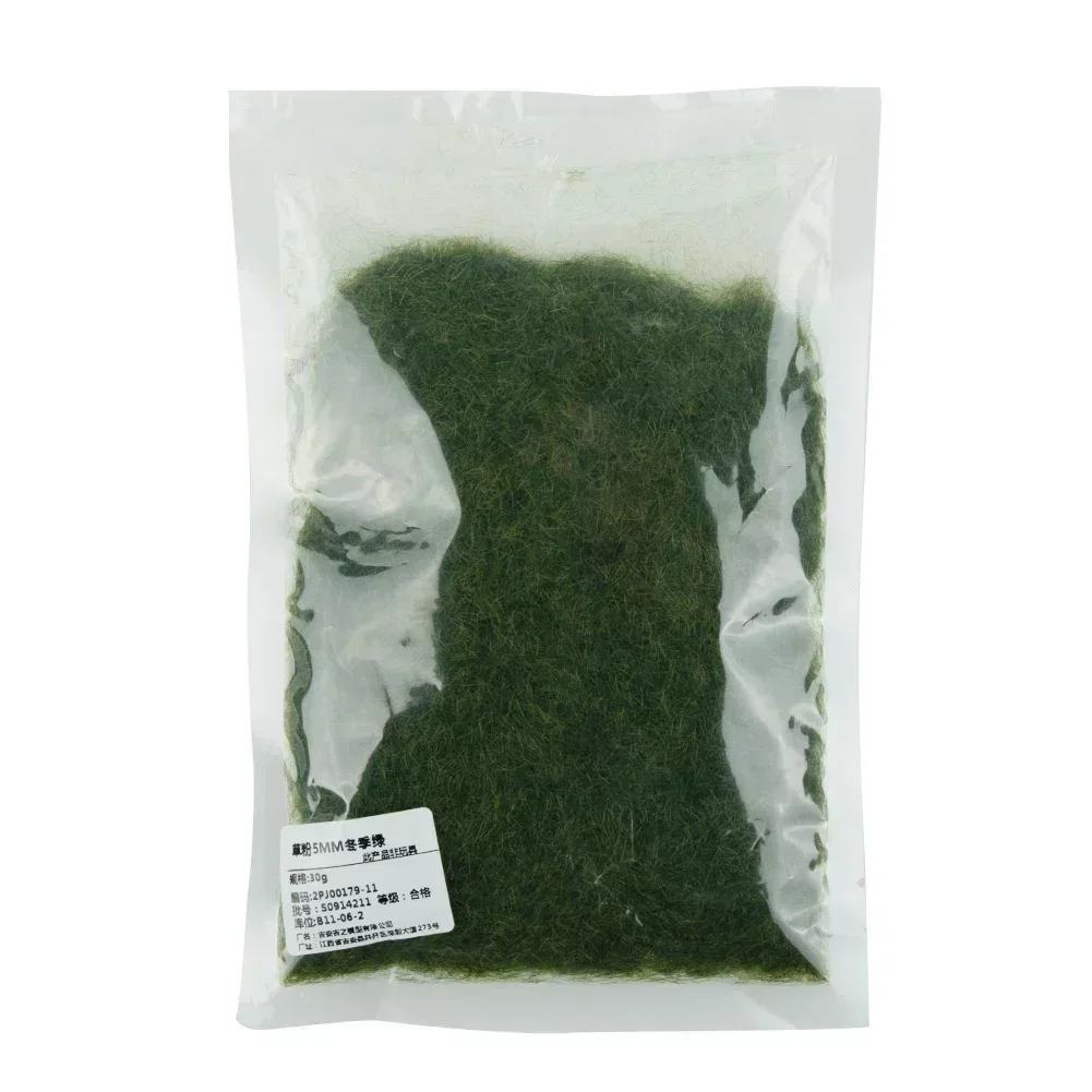 

30g/bag Miniature Scene Model Materia Turf Flock Lawn Nylon Grass Powder STATIC GRASS 5MM Modeling Hobby Craft Accessories