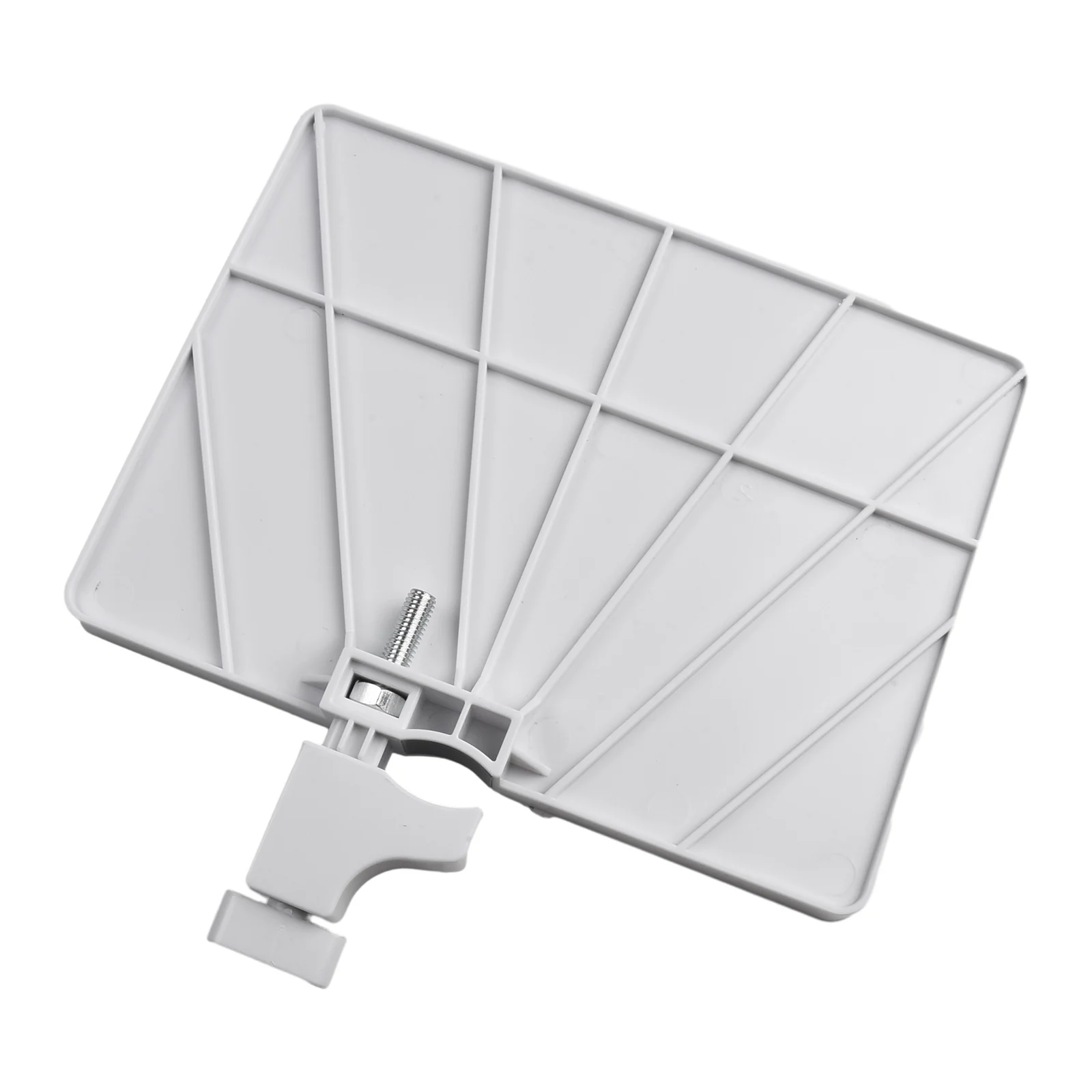 Adjustable ABS Sound Card Tray For Microphone Stands White 22x16cm Clip-On Holder With Raised Edges Live Performance Accessories