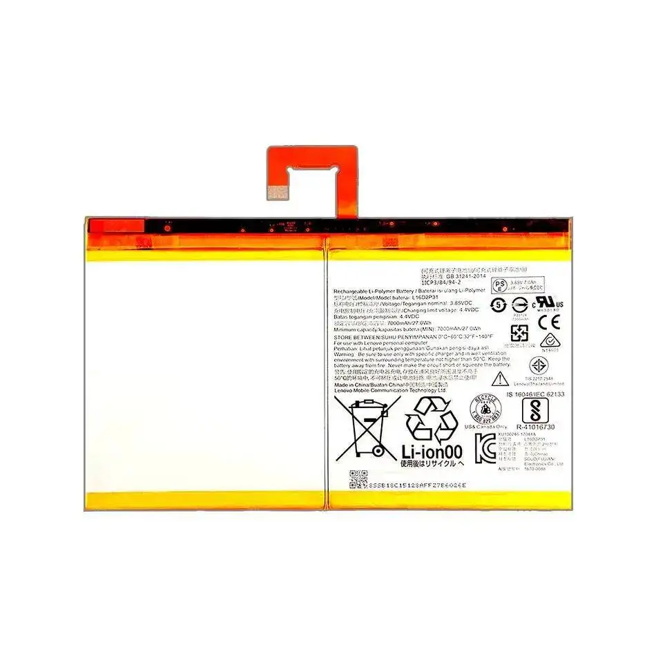 Bateria do tablet l16d2p31 7000mah para lenovo tab 4 10 rel plus TB-X304L x304f TB-X704F x704l x504f x504l