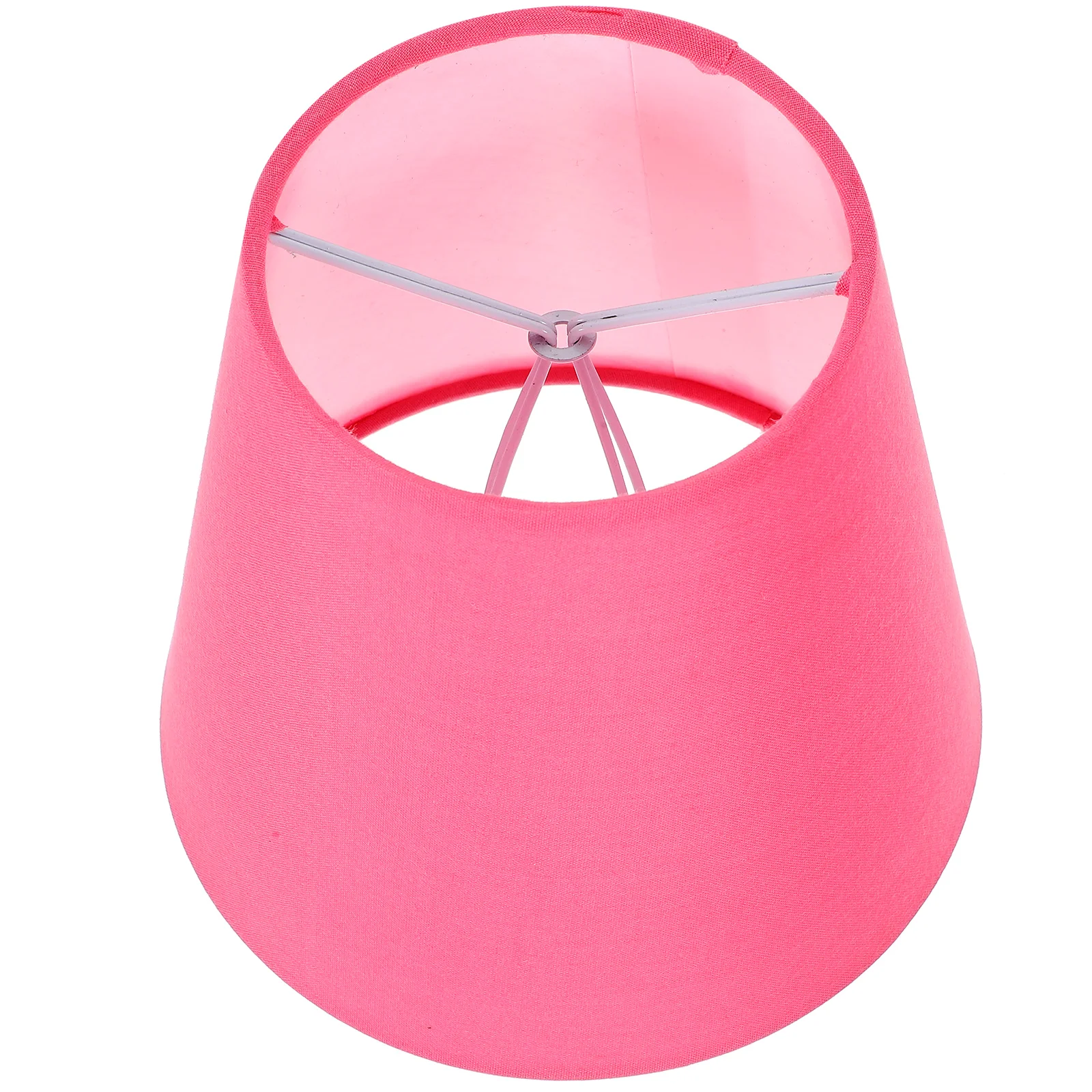 

Scalloped Pink Clamp Lampshade Fabric Table Lampshades Home Decor Bedroom Living Room Soft Warm Atmosphere Easy Installation