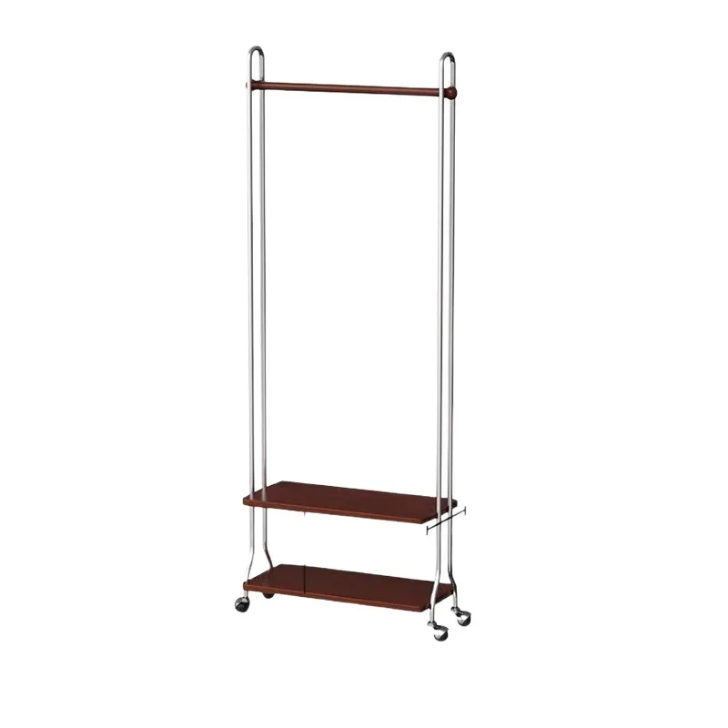 

Simple stainless steel hanger, balcony clothes drying rack, household floor bedroom hanger