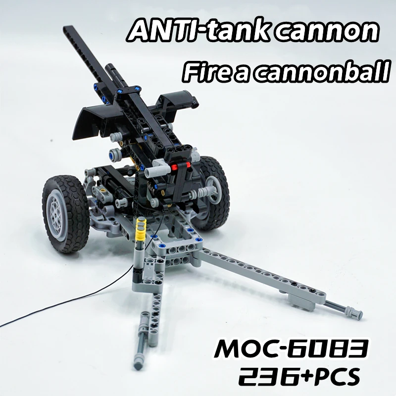 

IN STOCK MOC-6083 Fire Anti-tank Cannon Compatible With LEGO Accessories Building Blocks Bricks Technology Toys