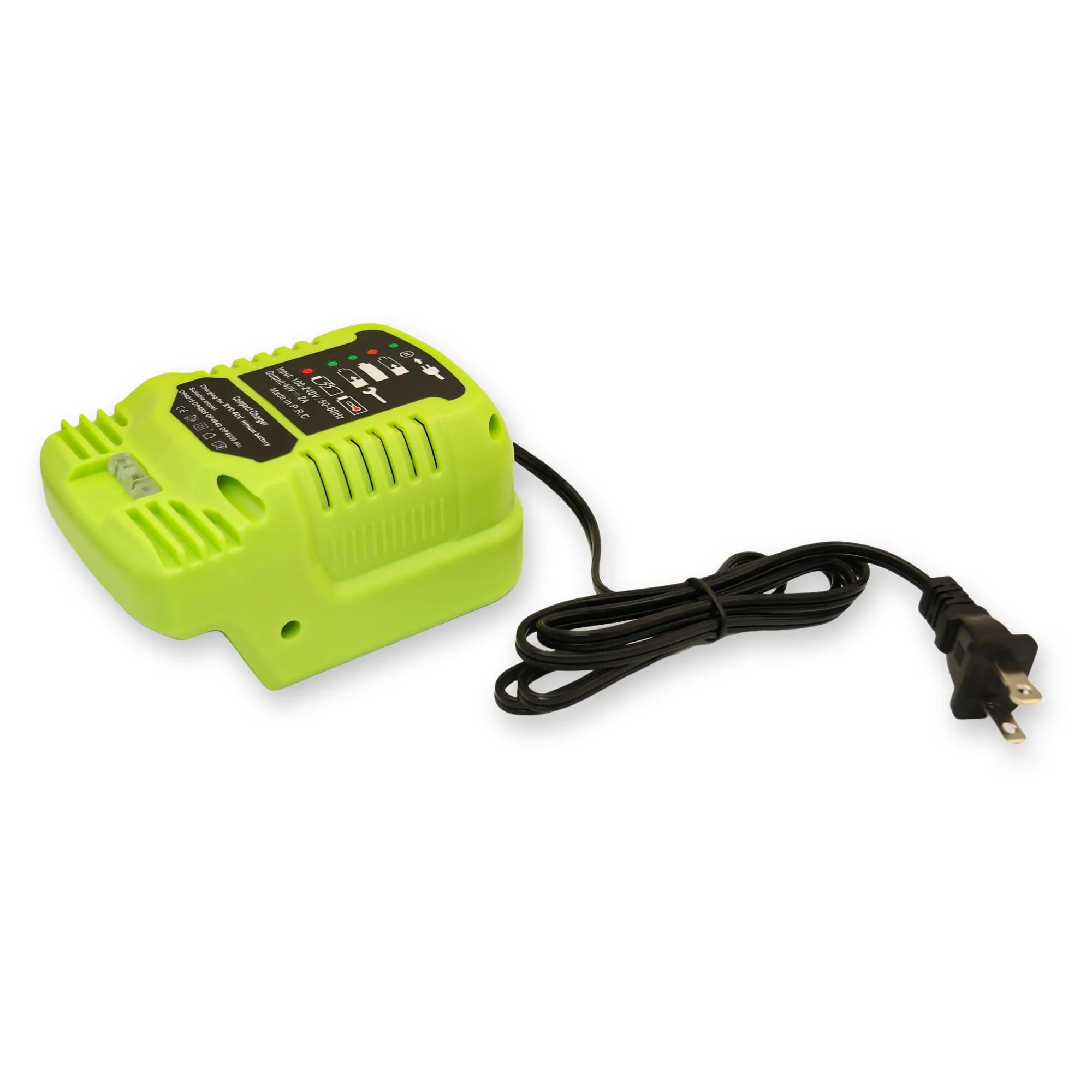 VICTPOWER 40V Mini Charger for Ryobi 40V Lithium Battery OP4040 OP4050 OP4060 OP4026 Compact Charger for Cordless Ryobi Tools