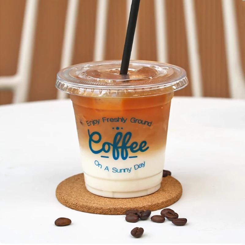 شعار مخصص كوب بلاستك كوب شاي فقاعات ، القهوة ، عصير ، المشروبات الباردة ، كوب نفطة بلاستيكي ناعم على شكل حرف Y كوب آيس كريم الحلوى #4