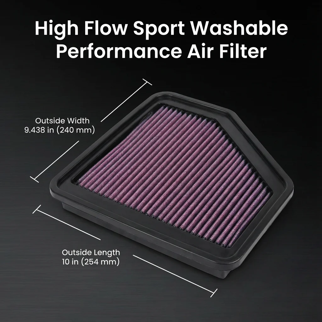 For Lotus Evora S Exige S V6 3.5 2GR-FE Toyota V6 Supercharged Gas 2009-2017 High Flow Sport Performance Air Filter 33-2355