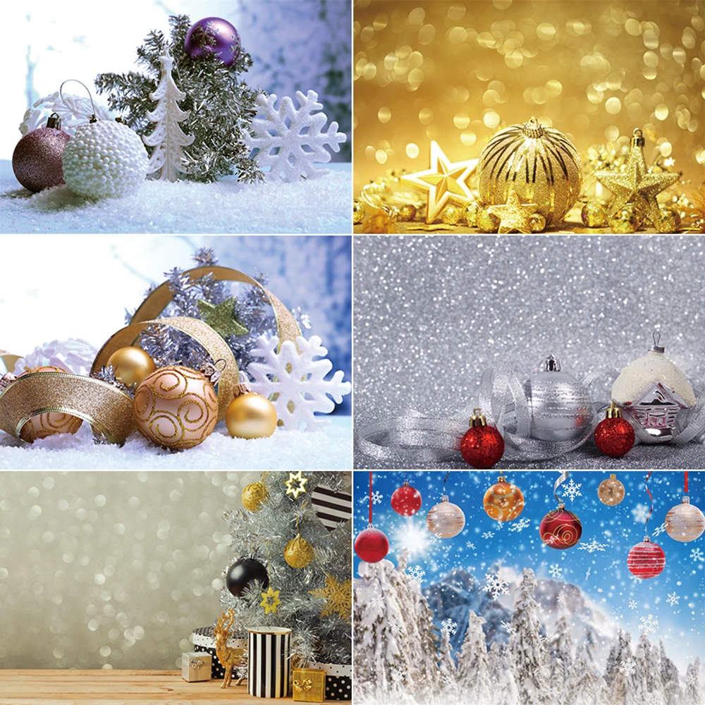 MOON.QG Christmas Decoration Background Photography Snowflake Baubles Gifts Photozone Backdrop Baby Photo Studio Photocall Props