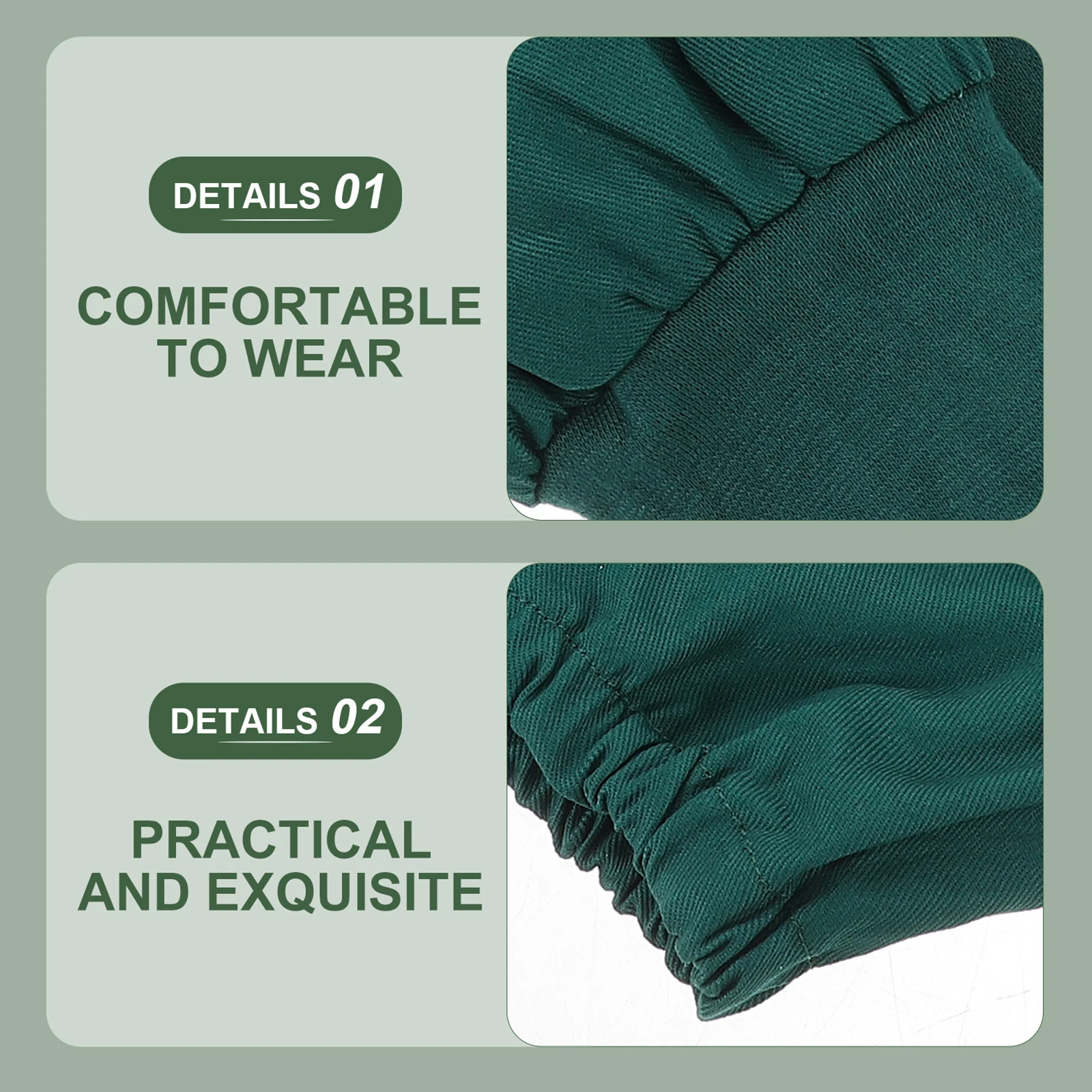 2 قطعة أكمام أذرع تبريد من القطن الخالص قابلة للتنفس ماصة للعرق أكمام طويلة واقية للتمريض والطبخ وتنظيف البستنة #6