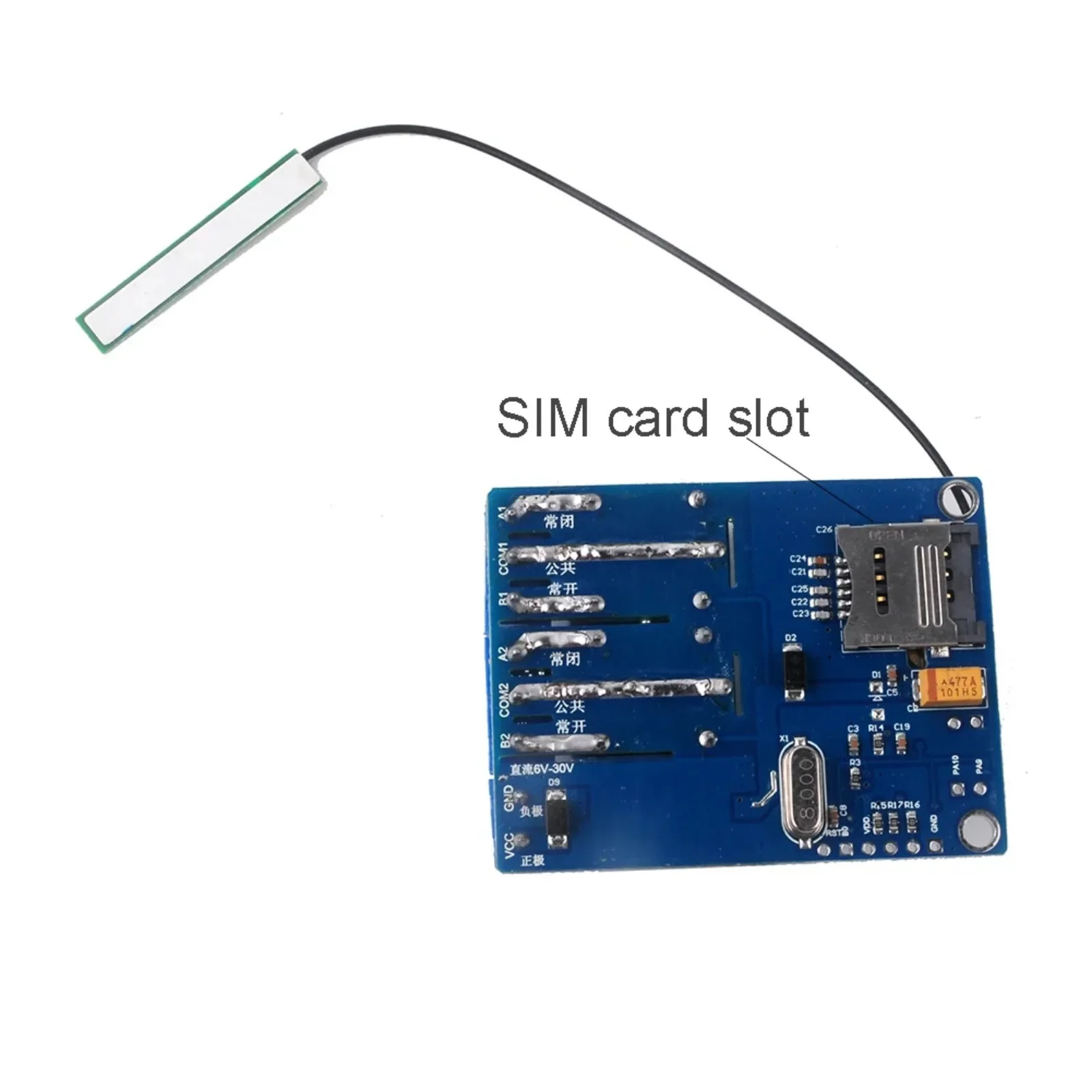 

2-канальный релейный модуль SMS GSM пульт дистанционного управления SIM800C STM32F103CBT6 для тепличного кислородного насоса