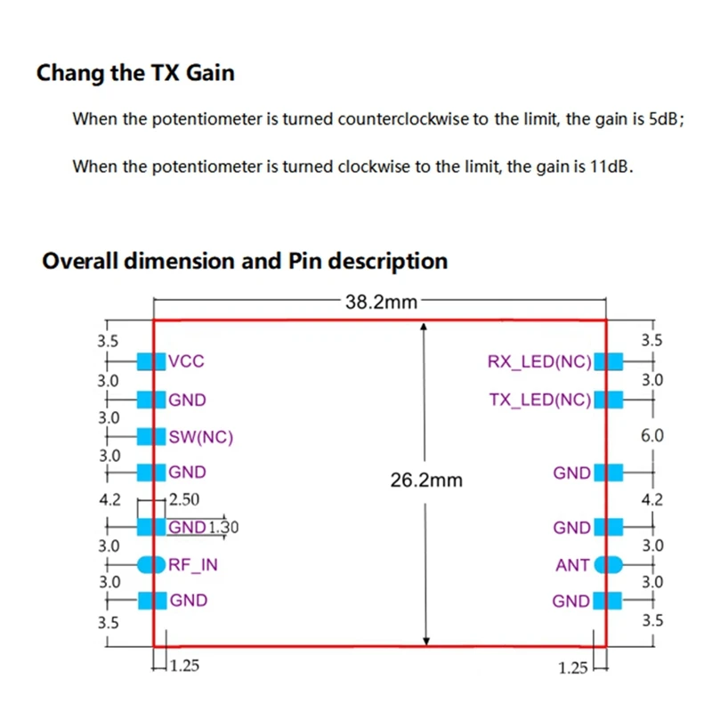 868Mhz For Lora Signal Booster Transmitting & Receiving Two-Way Power Amplifier Signal Amplification Module