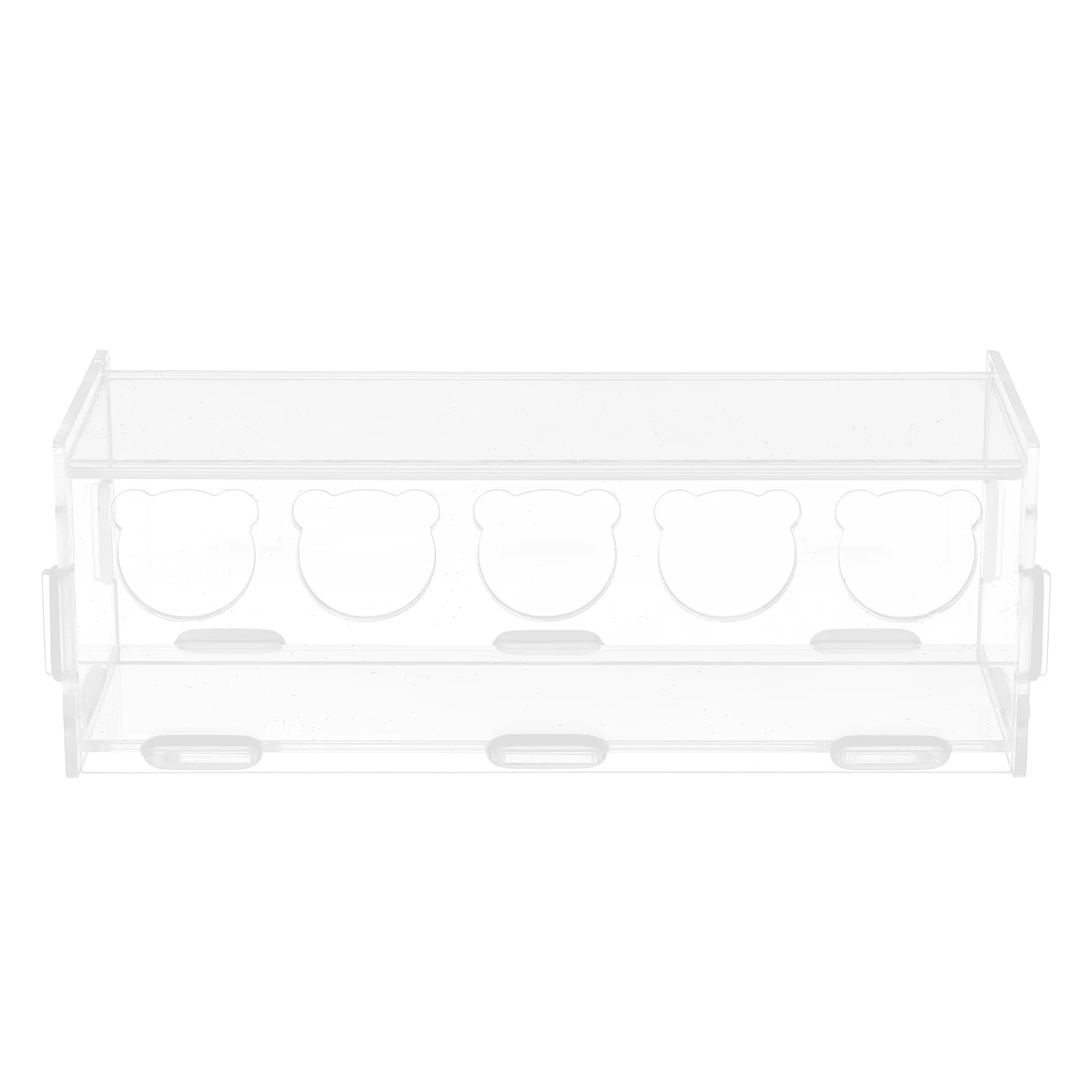 

Bird Food Container Transparent Acrylic Feeding Bowl Large Capacity for Budgerigar Canary Cockatiel Finch Parakeet Easy Clean